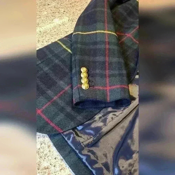 J crew collection green plaid blazer size xs 2 - Picture 13 of 16